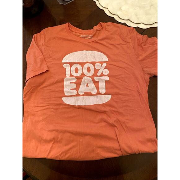 Face Jam 100% Eat T-Shirt - Picture 1 of 2